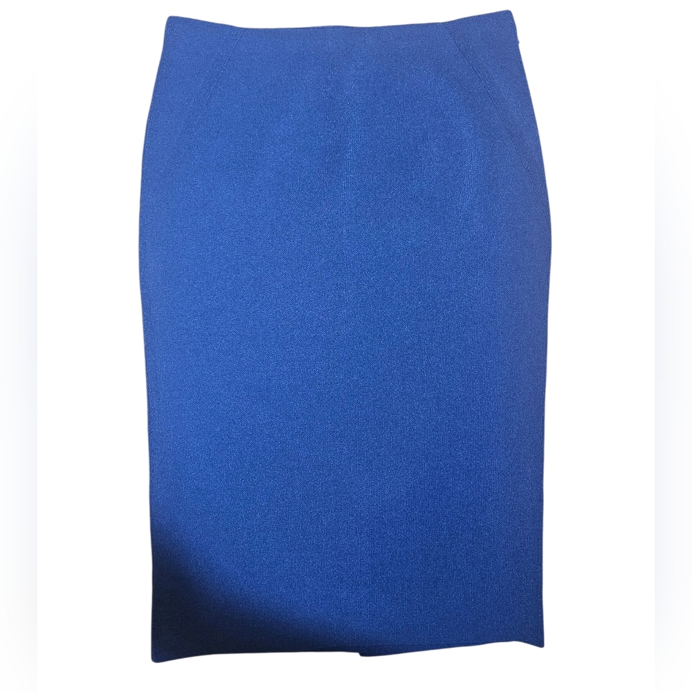 Vintage Ralph Lauren Collection Purple Label Navy Blue Pencil Skirt Medium - Picture 6 of 8